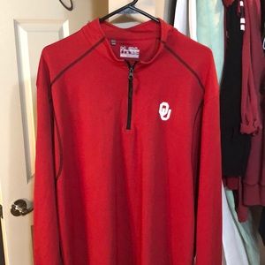 Red OU pullover from under armor.